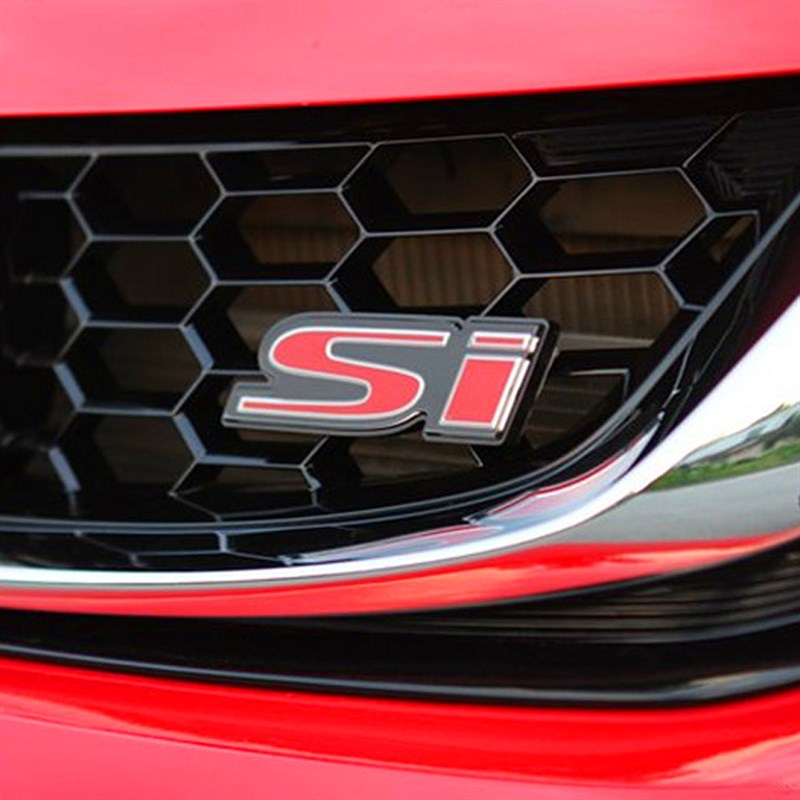 适用本田新飞度Si中网标GK5改装LED车贴十代思域思铂睿杰德SI尾标