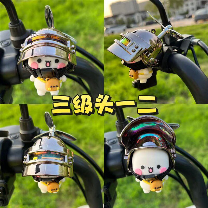 一二布布竹蜻蜓电动车头盔装饰可爱配件自行车装饰小众礼物摩托车
