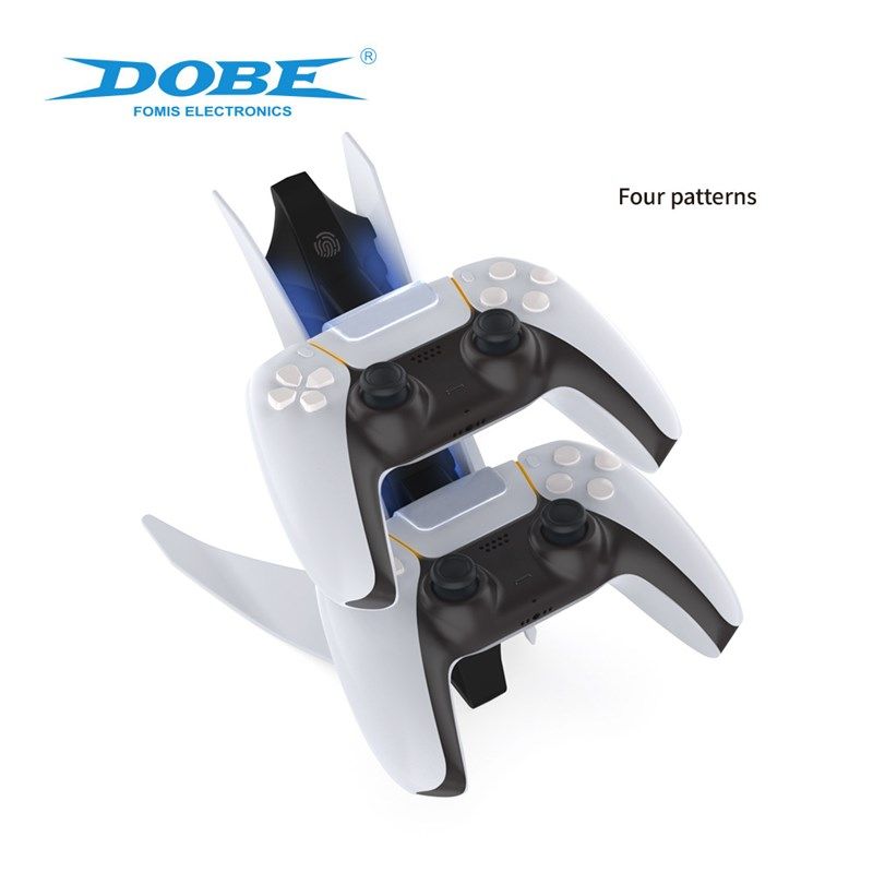 PS5 游戏手柄充电器 PS5手柄控制器触点充电底座展示架座充飞机充