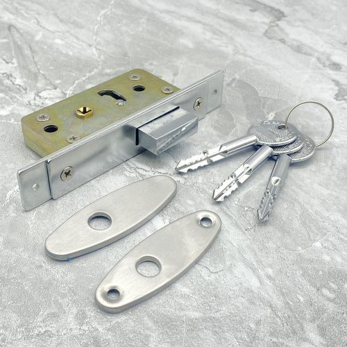 98-B有框门中间锁 断桥门锁 极窄铝合金门锁 推拉门地锁 隐形门锁