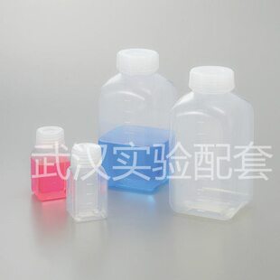 PFA大口瓶(方形)500mL 方型透明四氟瓶 特氟龙大口试剂瓶
