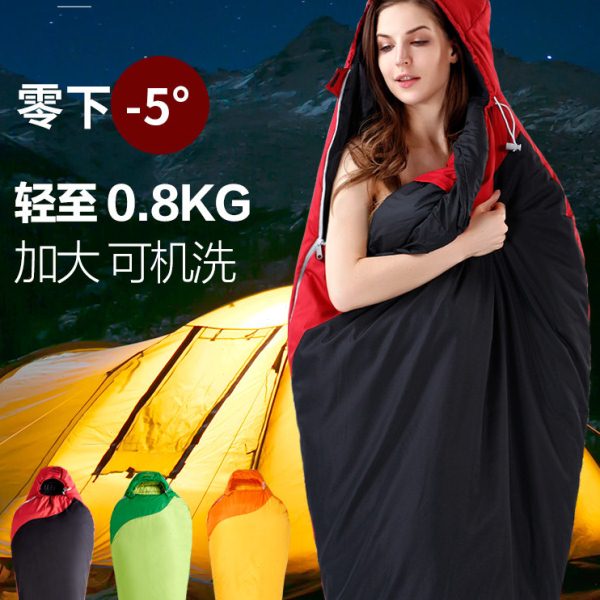 睡袋成人夏季春秋款轻薄户外露营大人室内保暖轻量旅行木乃伊睡袋