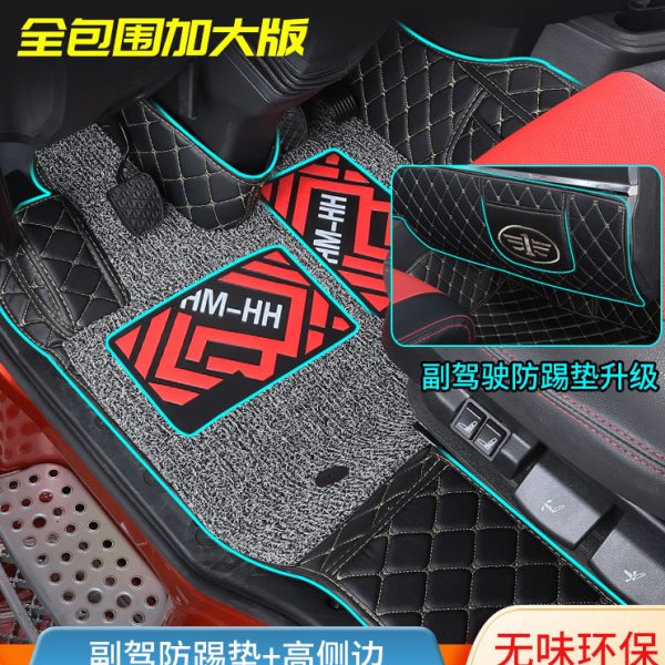 解放悍V2.0脚垫龙VH2.0领途解放j6pjh6j6l专用大货车全包内室脚垫
