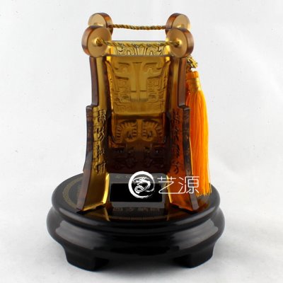 琉璃摆件工艺品 商务 四方纳财 办公桌饰品客户开业开张礼品礼物