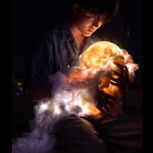 氛围充电日落暖灯 童解同款 创意摄影打光神器 多色聚光手电筒