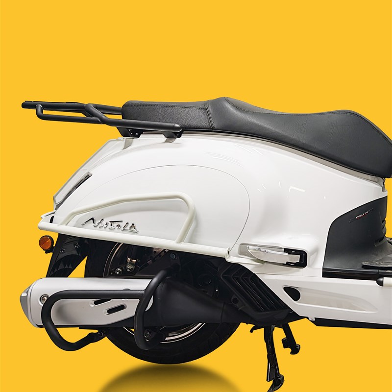 适用本田NS150LA护杠前后保险杠排气杠奶白色改装配件电镀高碳钢