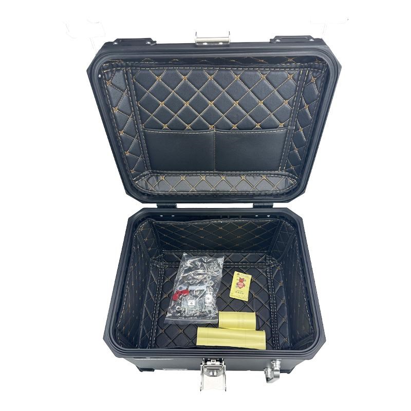 适用本田摩托车铝合金尾箱后备箱踏板车电动车行李箱工具箱特大号