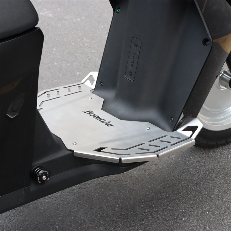 适用于九号猎户座Dz110P电动车改装扩展加宽一体前脚踏板改装配件