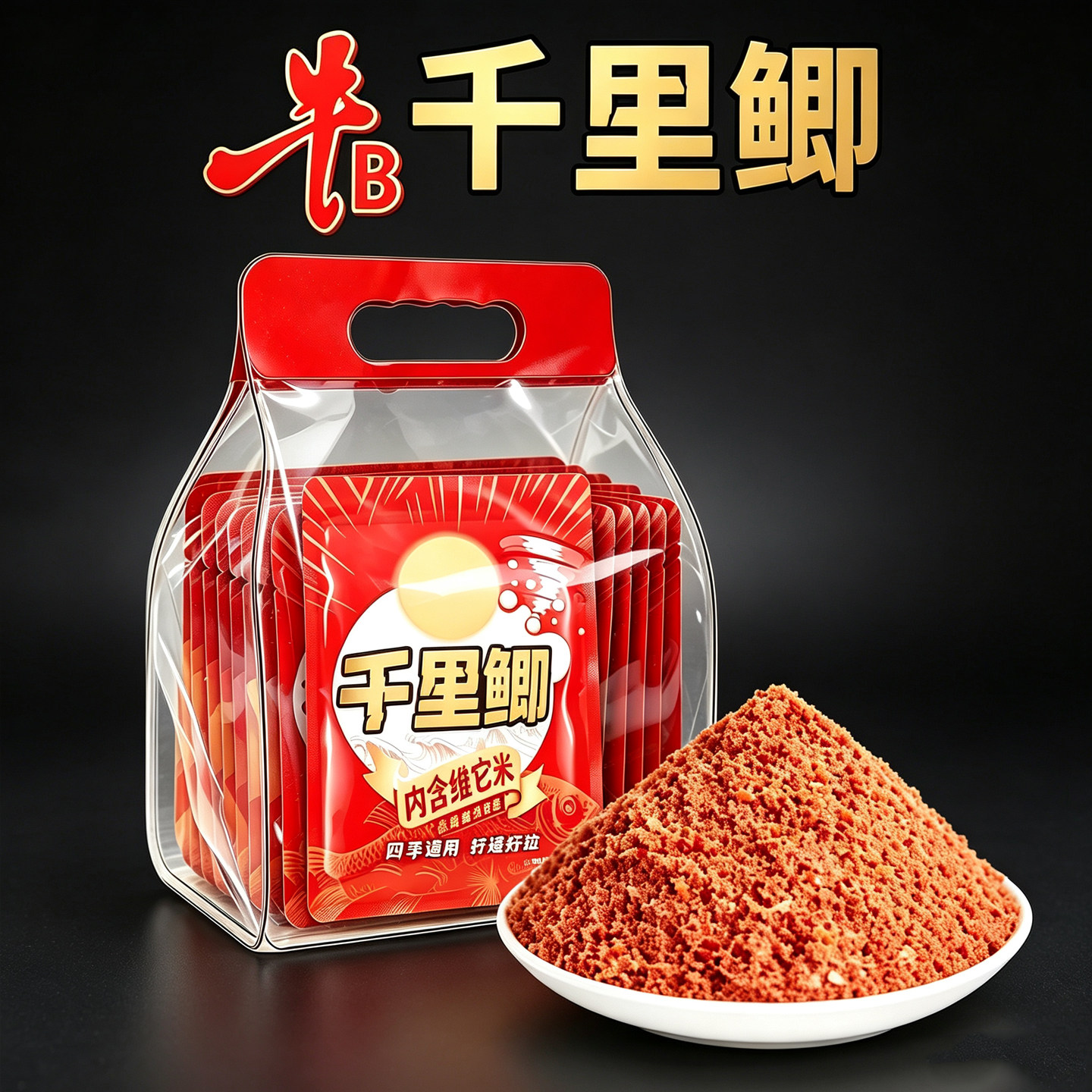 西部风千里鲫诱钓两用五谷打窝饵