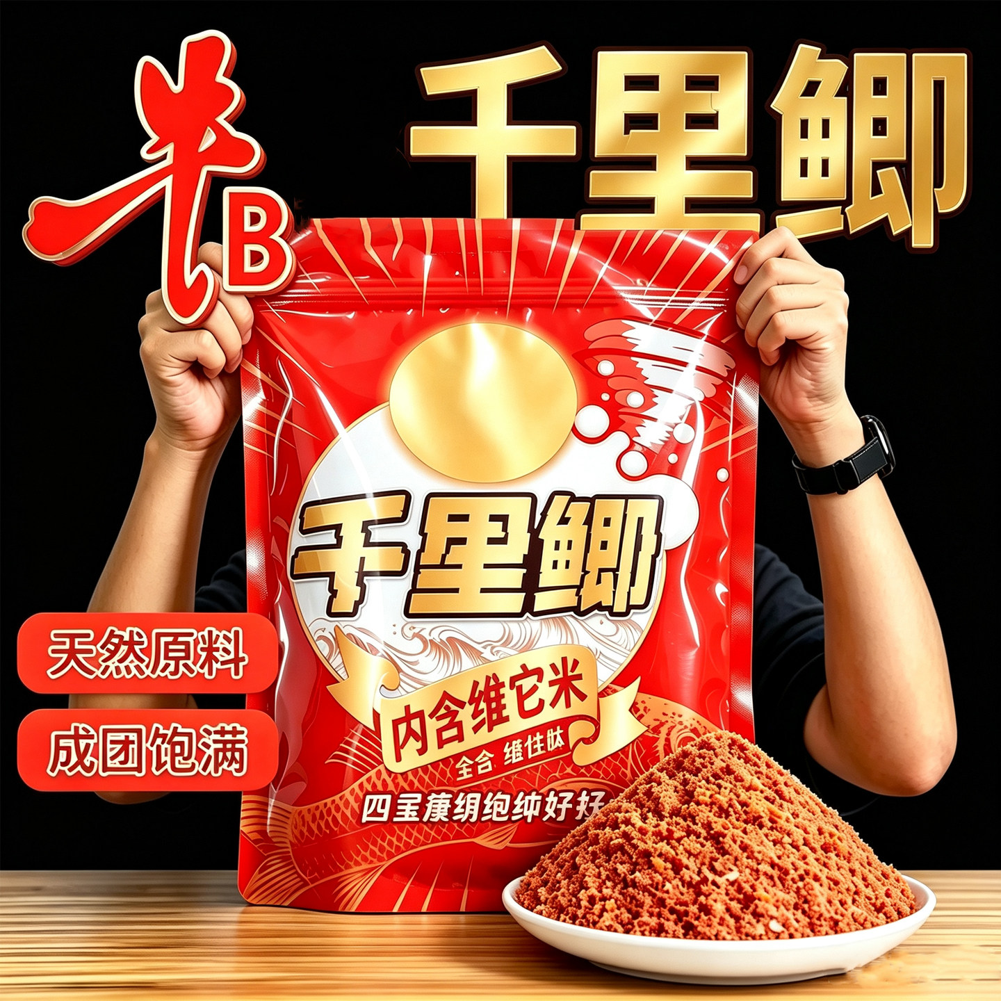西部风牛B千里鲫即用打窝饵料
