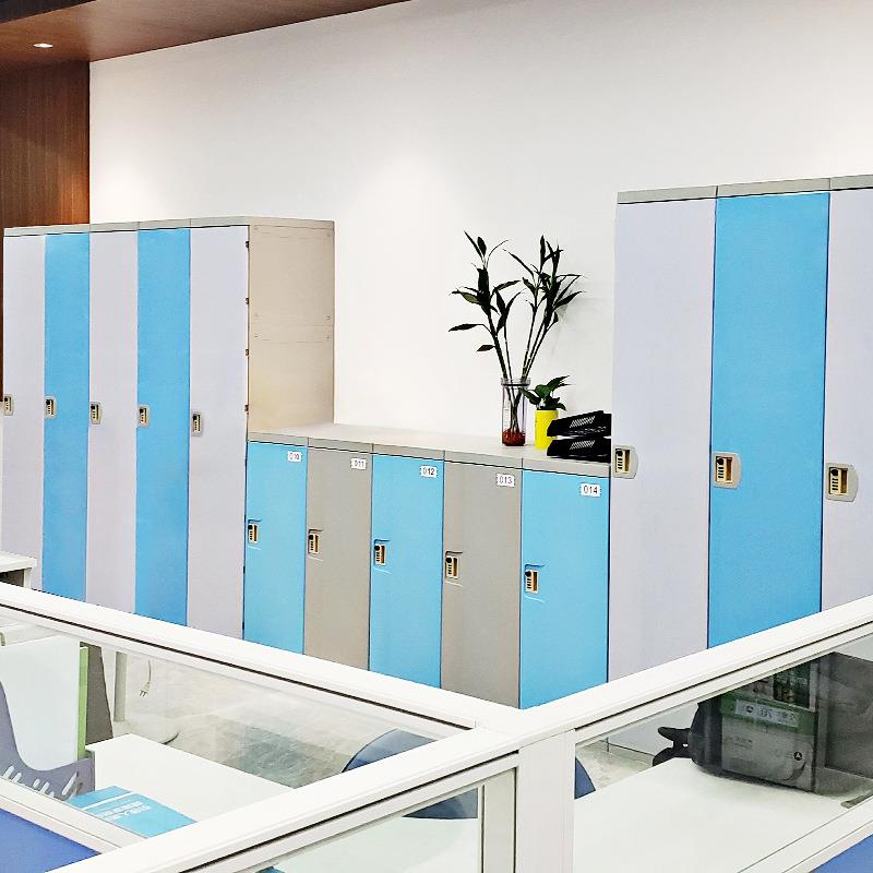 员工更衣柜健身房防腐塑料储物柜宿舍全套加厚密码智能智能柜