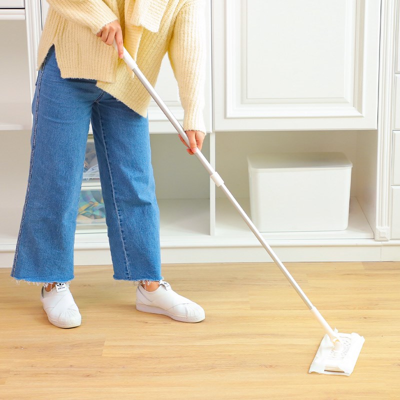 懒人平板拖把夹抹布家用一拖净干湿两用家用木地板拖Y布地拖神器