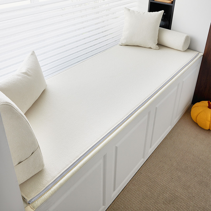 泰迪绒飘窗垫窗台垫落p地地毯坐垫阳台垫子棉垫改造定制凉席高级