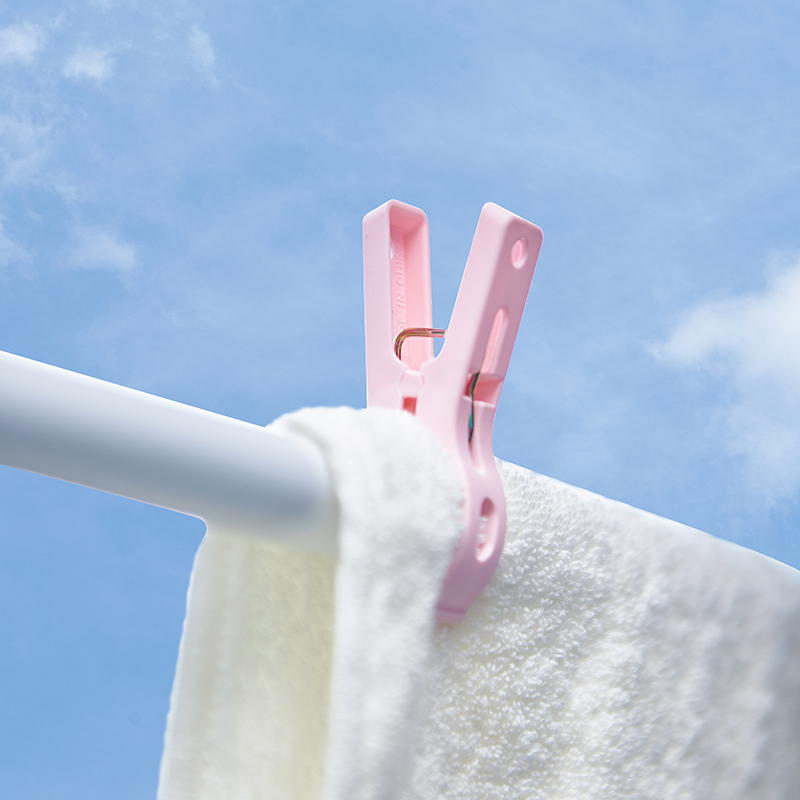 信佳 12只加厚结实耐用夹子塑料衣夹 晾衣S夹小被夹防风袜夹