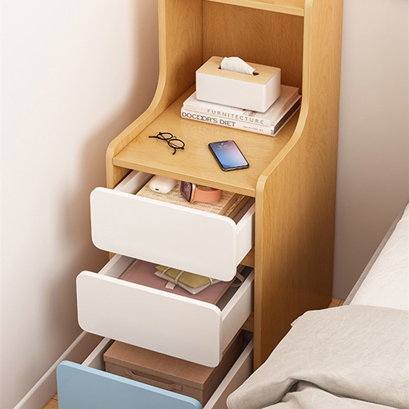 床头柜小型超窄简约高款夹缝床边柜2023新款窄边30Z公分床头桌