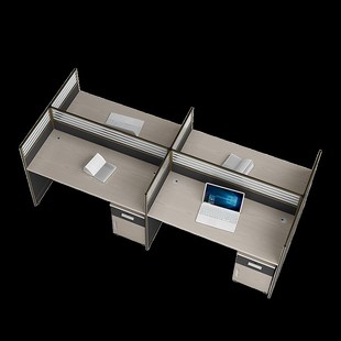 格诺瓦办公桌自由组合职员桌玻璃隔断桌创意屏风工位桌卡座卡位桌