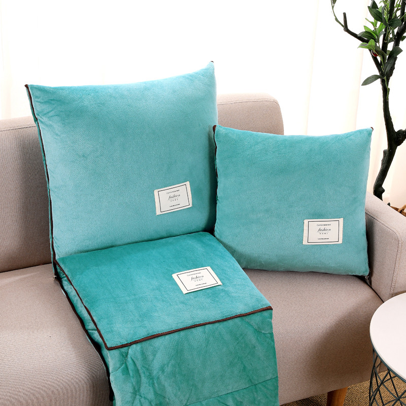 加厚多功能车载抱枕被子两用车用汽车四季通用R二合一靠枕午睡毯