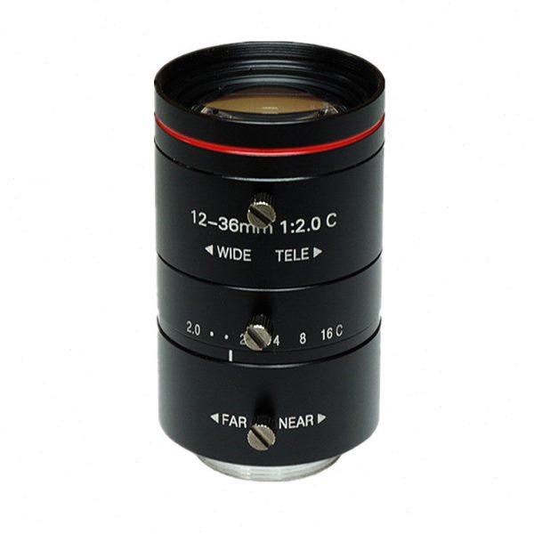监控300万像素高清12-36mm低畸变FA手动变焦C接口工业摄像机镜头