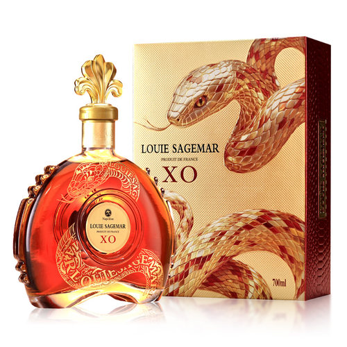 路易·圣歌玛 LOUIE SAGEMAR 蛇年纪念XO白兰地 40度法国进口洋酒