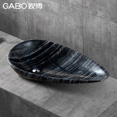 QC观博GABO 大理石台上盆艺术盆家用台上盆面盆个性洗手面盆10501