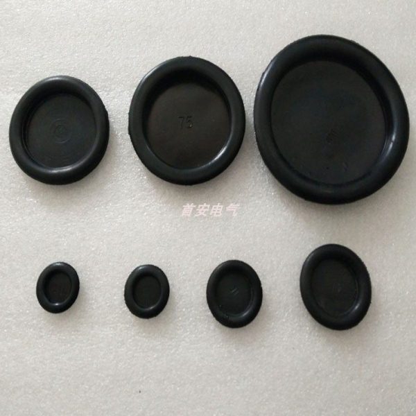 开孔35MM橡皮圈 黑色护线圈 过线密封保护套 出线环 配电柜护线圈