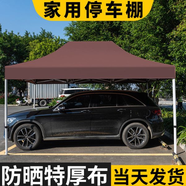 户外停车棚家用汽车帐篷室外车库遮阳专用车蓬伸缩式车棚折叠雨棚