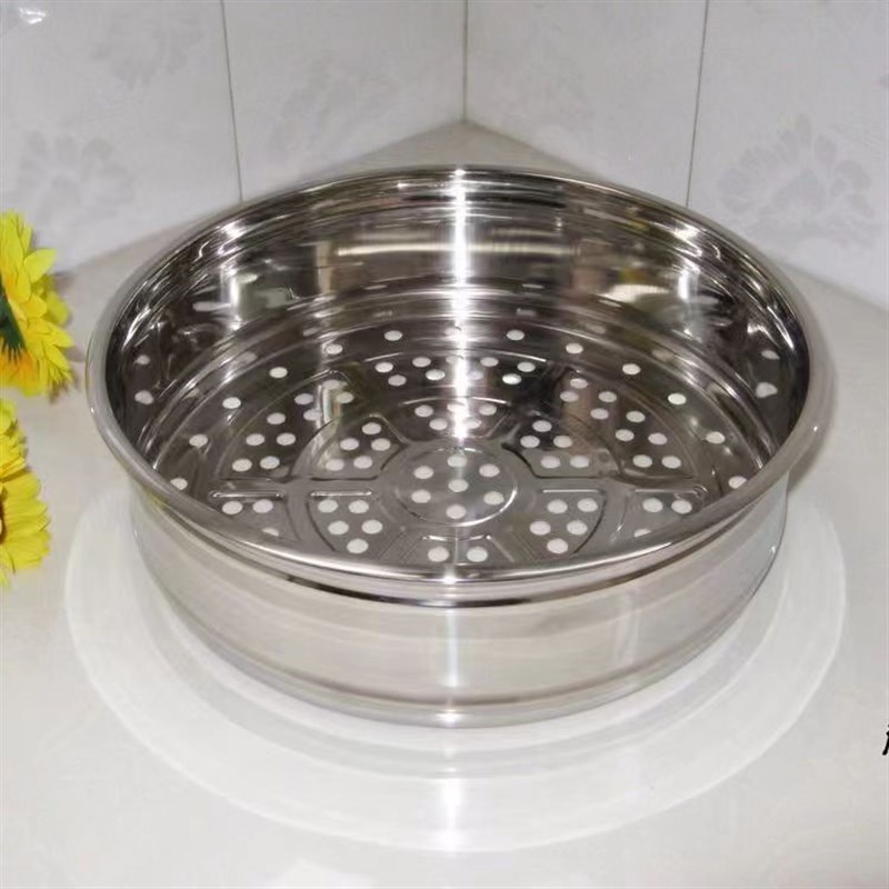 无把手加厚不锈钢一体笼蒸格蒸屉D 蒸笼蒸锅竹笼屉 笼屉 家用