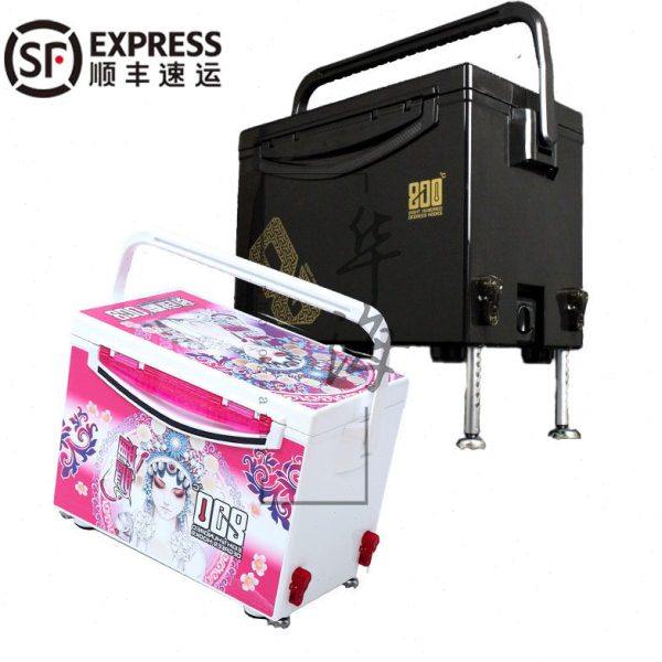 800度高坐姿四脚升降30升保温箱钓箱渔具箱黑金超硬黑坑野钓配件