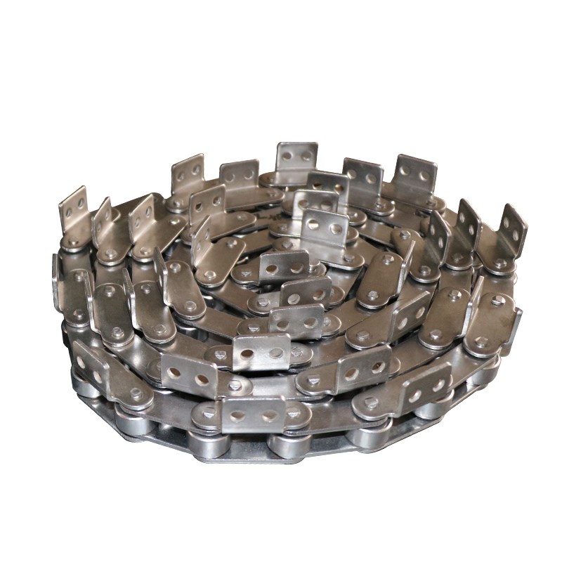 304弯板炼条3分4分5分6分1寸单侧带耳炼条06B08B单W排工业传动炼