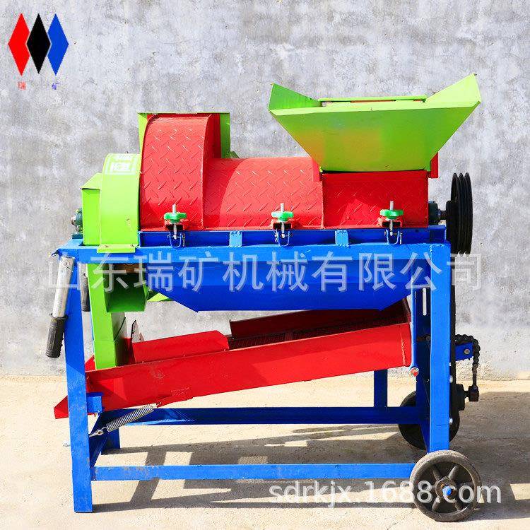 家用稻麦脱粒机高粱去壳机可配套电机使用电动脱粒机