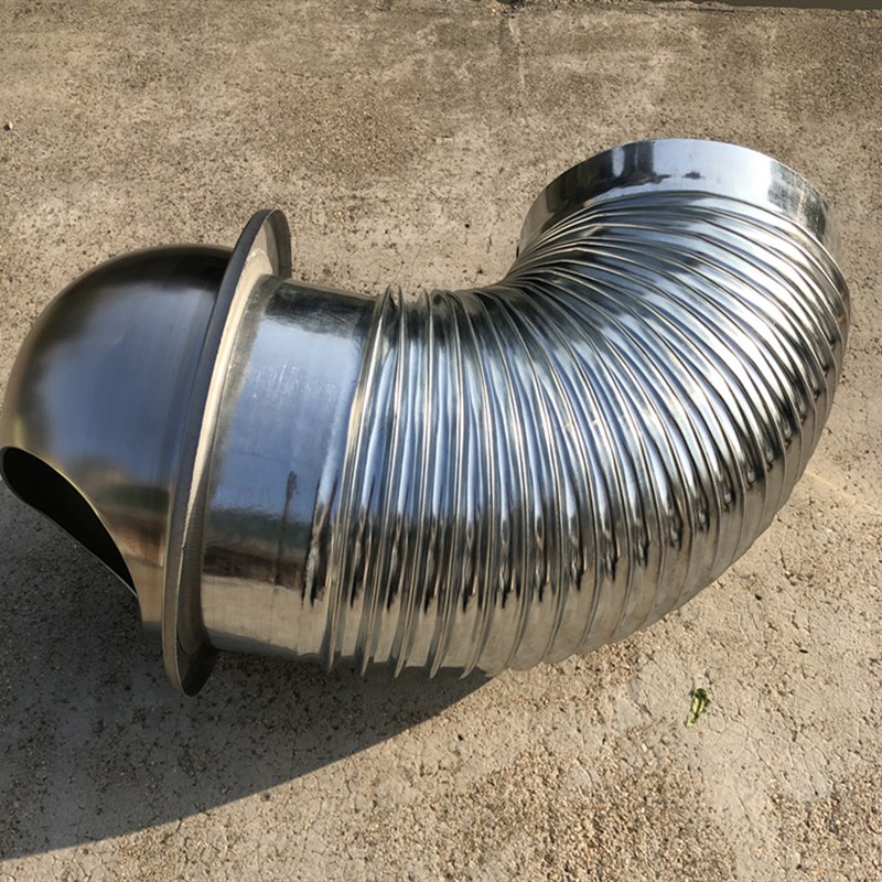 油烟机排烟口排风口不锈钢烟囱高档型家用油烟机烟囱不锈钢排风管