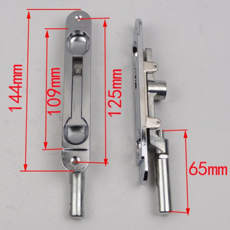 不锈钢门大门天地隐形插销锁防盗子母门暗K插销6寸圆头老式暗插销