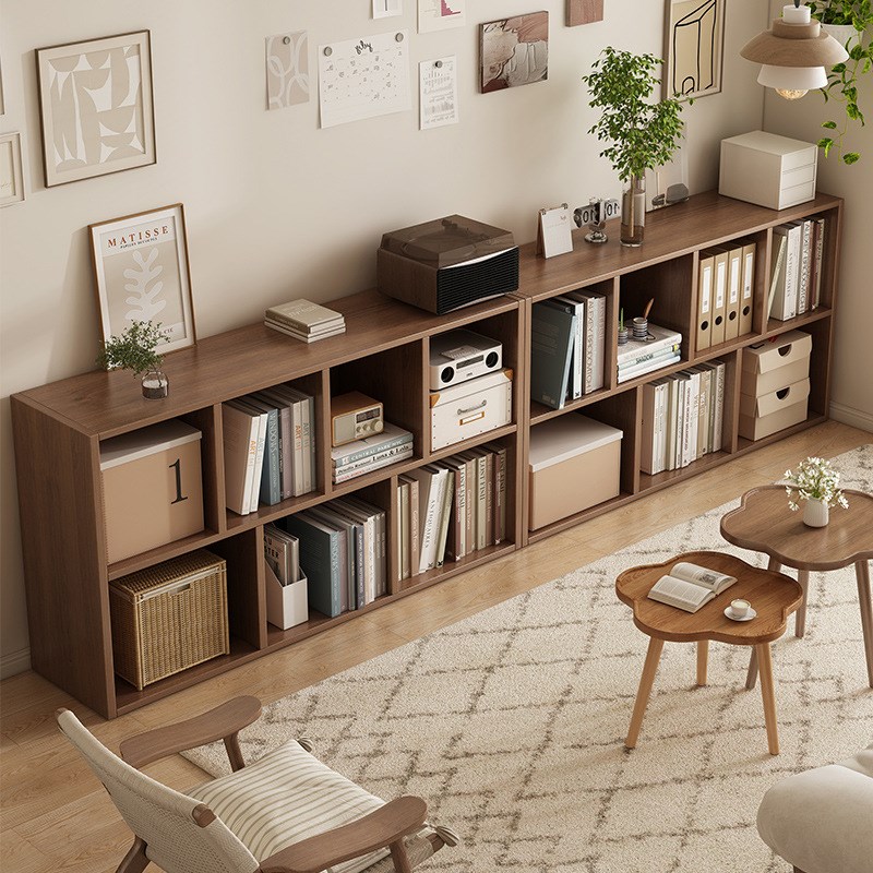 实木书柜学生家用小柜子储物柜z客厅矮柜组合柜简易书架落地置物