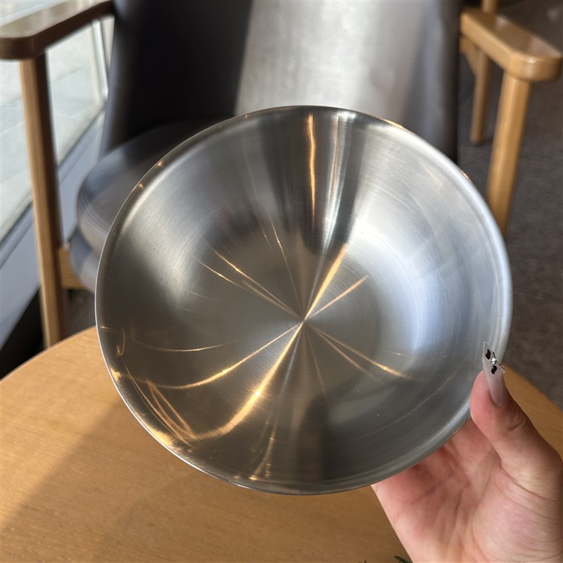 18/10不锈钢l双层碗泡面碗升级款隔热防烫汤盆盛菜盆保温饭碗包邮