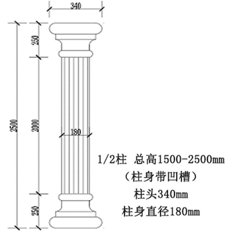 EPS泡沫线条别墅围线外墙欧式罗马柱 Ieps泡沫室外装饰墙角柱