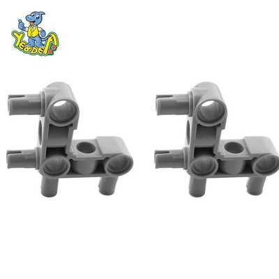 小颗粒塑料积木55615益智科教2x2转角连接销积木科技件直销