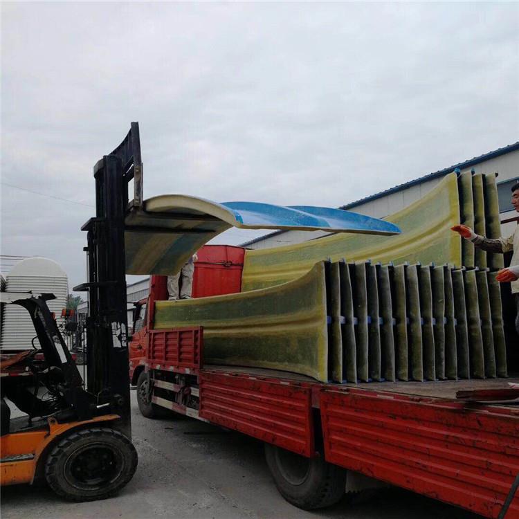 弧形玻璃钢污水池盖板厂家玻璃钢煤水沟焦油池罩棚