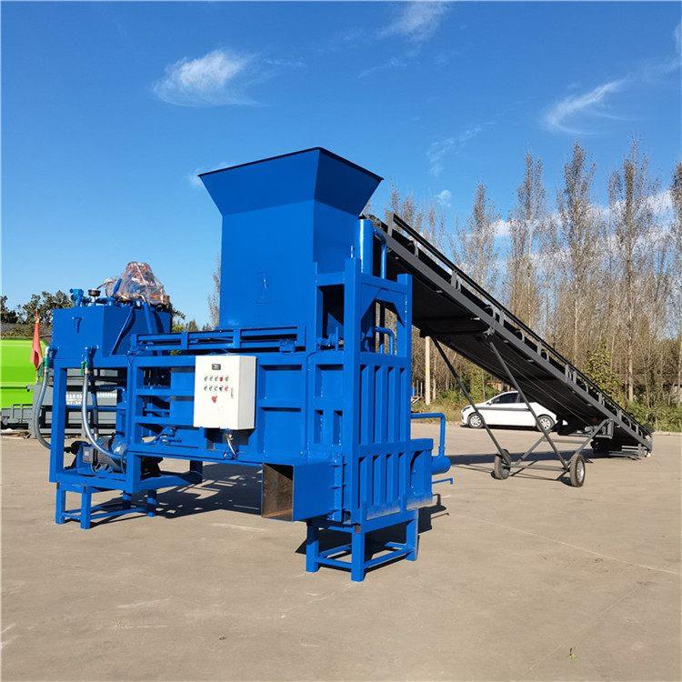 干草饲料自动打捆机三缸青储秸秆打包机方捆卧式打包压块机