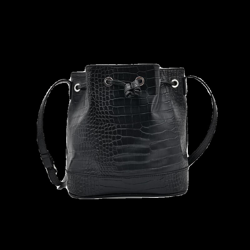 包包女士2024新款秋冬斜挎大容量水桶包抽绳开关设计大气单肩女包