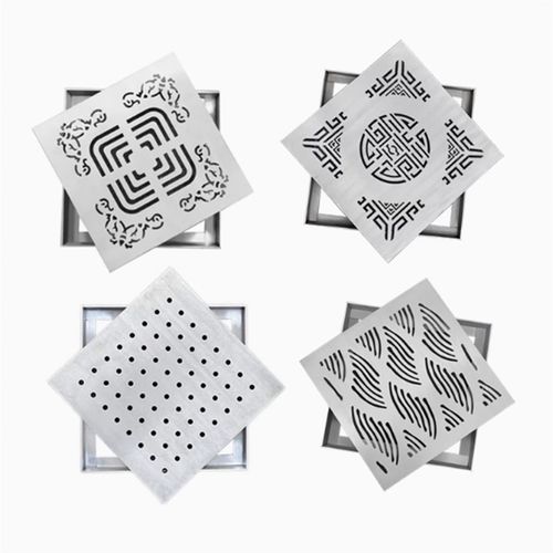 定制方形304不锈钢排水盖板雨水篦子庭院装饰盖板下水道盖长方形