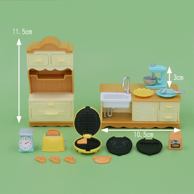 森贝尔微缩迷你小冰箱食玩模型儿童女孩仿真厨房家具过家家玩具