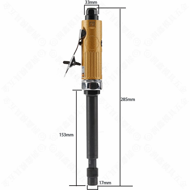 一品气动加长直柄打磨机 小型抛光机刻磨砂轮轮胎补胎工具气磨头