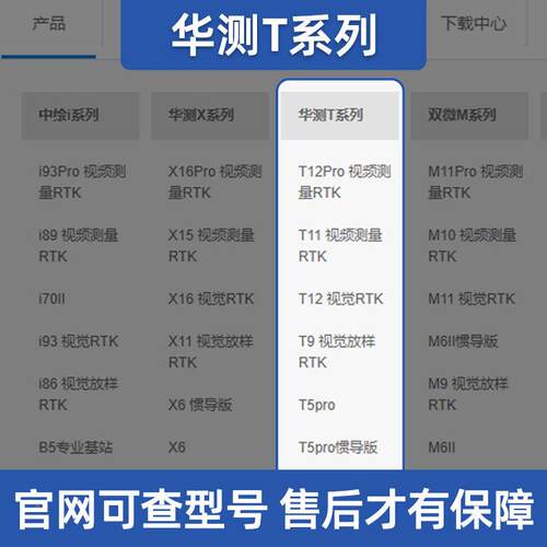 华位测rtk量仪gp华测测s器基站北斗仪定精度工程视觉放样t9 t5pro