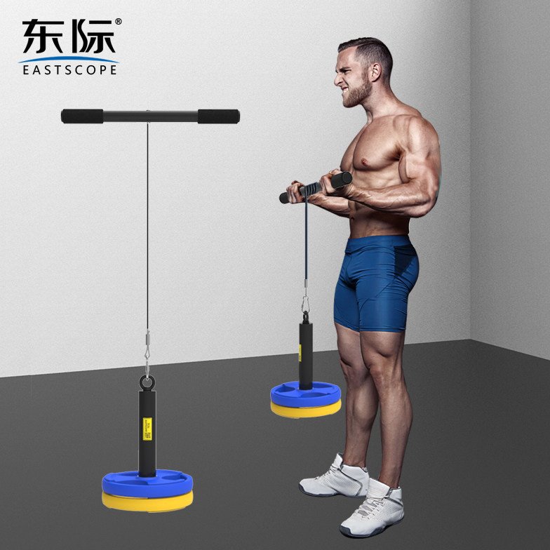 东际李小龙前臂训练器千斤棒负重卷绳臂力器健身手腕力量小臂训练