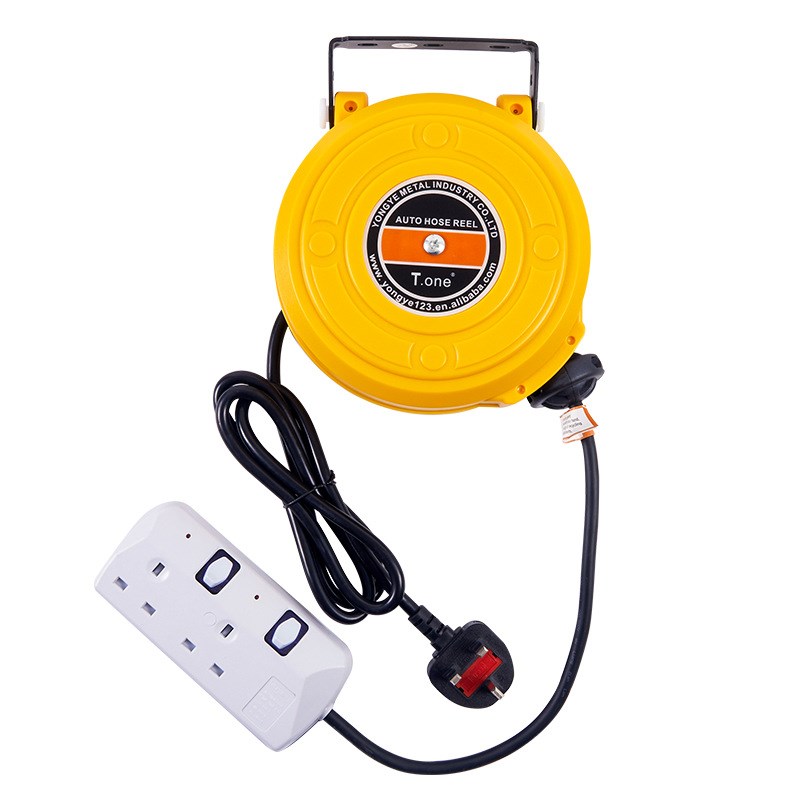 自动伸缩卷管自动收线器汽修E电线绕管器迷你电鼓卷管器
