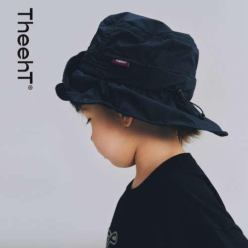 THEEHT春夏儿童双檐防晒渔夫帽