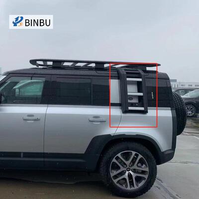 适用于路虎卫士爬梯Defender梯子车顶行李架卫士110130折叠爬梯