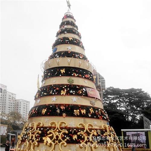 定铁艺灯光圣诞树LED发光创意活动道具梦幻景观圣诞树装饰美陈