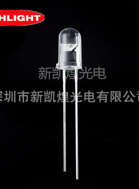 LED直插灯珠发光管5MM白发紫灯紫光紫色圆头紫光F5紫灯大芯片UV光