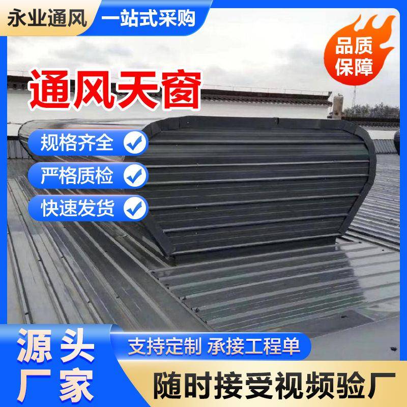 流线型通风天窗大型屋顶通风窗屋脊通风钢结构屋顶天窗工厂气楼